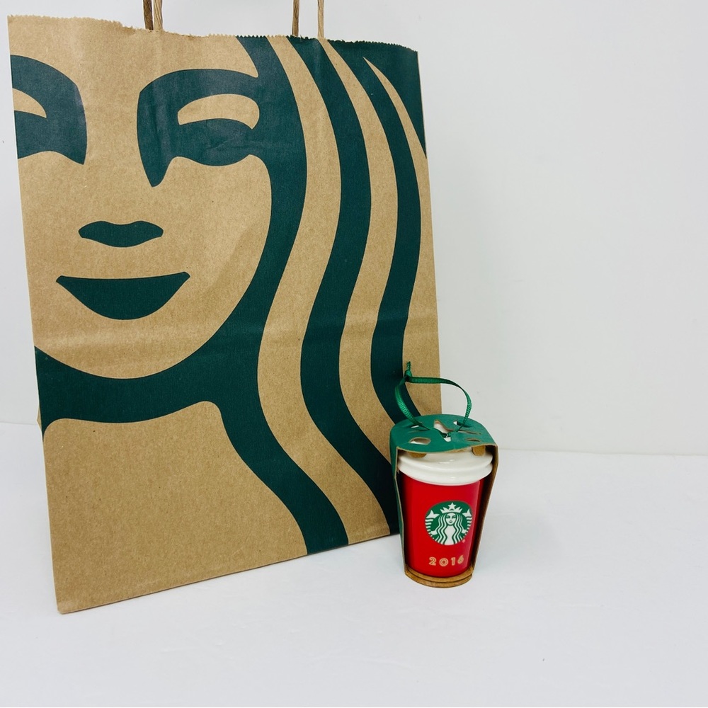 NWT STARBUCKS Ceramic Tumbler Ornament